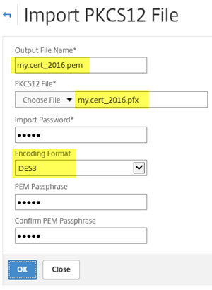 Netscaler and Certificates: The Easy Way Ns Import Pfx
