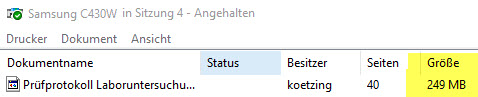Große Spool-Dateien mit Citrix UPD (EMF) News Emf Max Spool