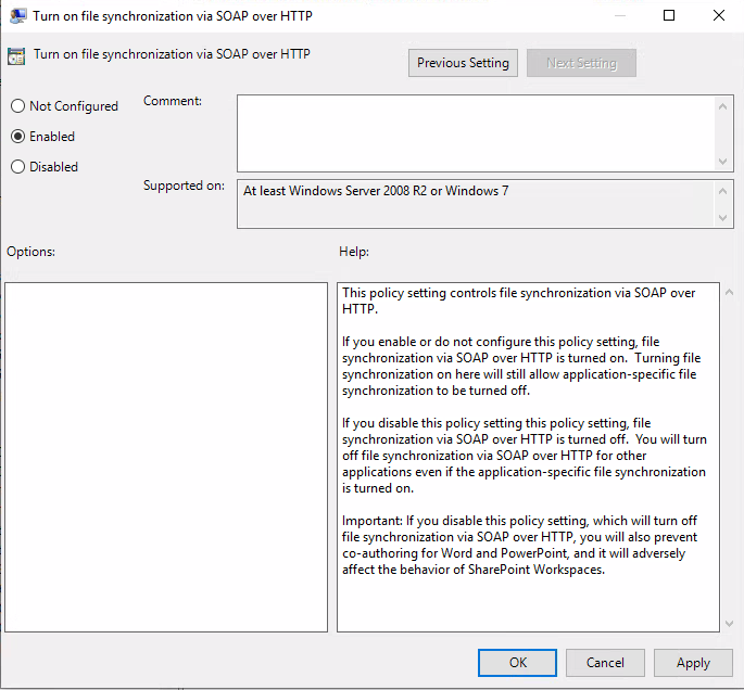 GPO SOAP over HTTP