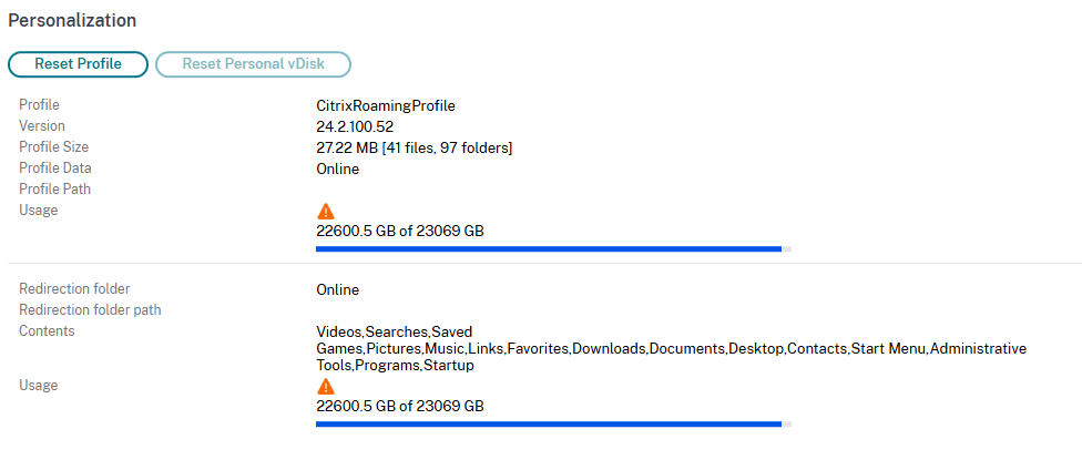 UPM Storage details
