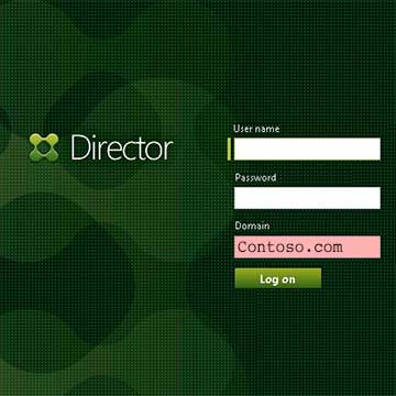 Wie die Logondomäne in Director setzen und verstecken news director login